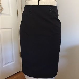 Classic black pencil skirt